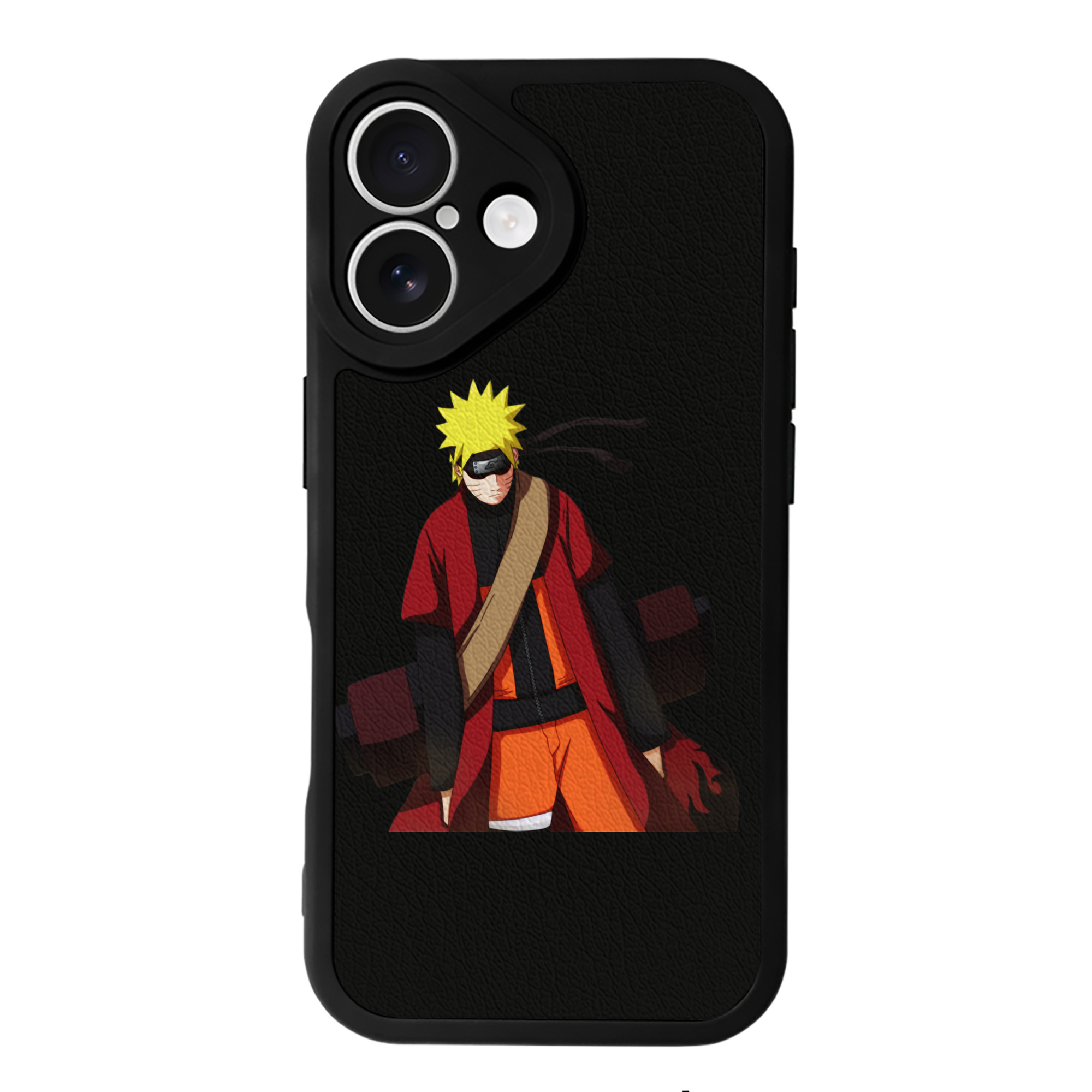（画像用） NARUTO -ナルト- うずまき ナルト Uzumaki Naruto 【iPhone 16シリーズ対応】シリコンスマホケース（レザー調） 材質：シリコン